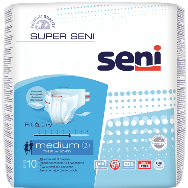 Підгузки для дорослих SUPER SENI medium, 10 шт